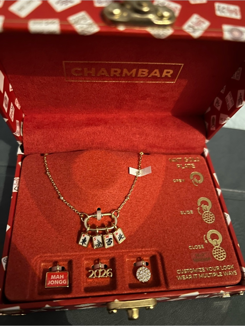 Charmbar Mahjong 2026 Charm Necklace - Gold viral
